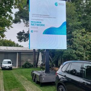 mobile VideoWall, VideoWall auf Rädern